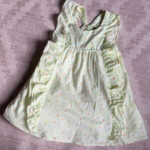 Shabby Chic Girls Ruffled Yellow Daisy Sundress size 5